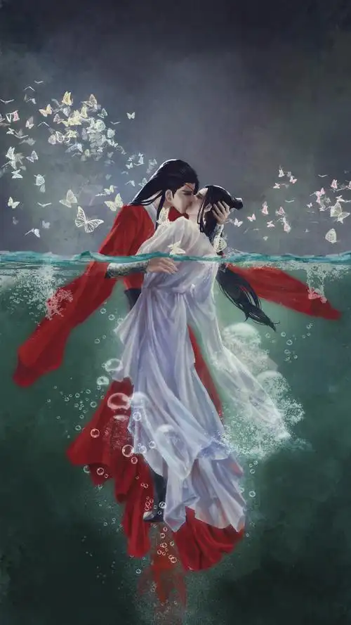 天官赐福# 花城 谢怜~ 绘师:公子齐