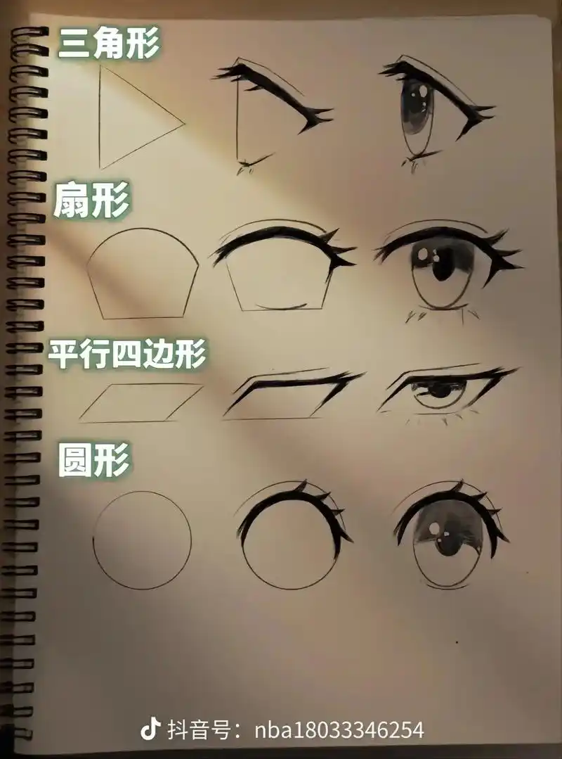 动手画起来吧,非常简单的动漫步骤#一起学画画 #画画使我快乐 - 抖音