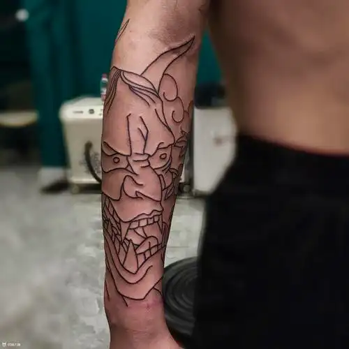 半臂般若牡丹线条打雾下次继续_纹身吧社区 - 纹身大咖