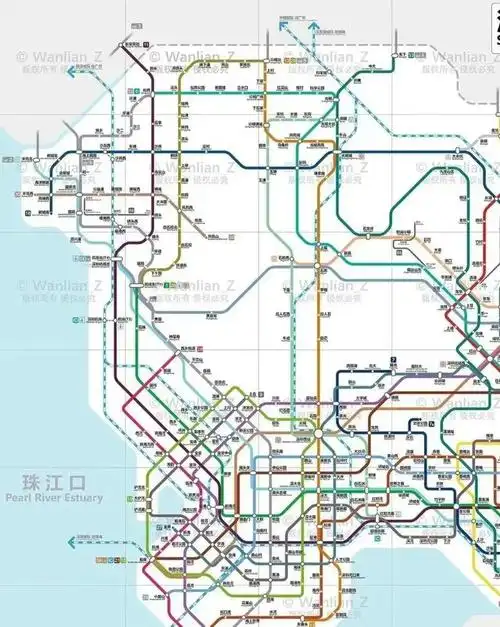 2050年深圳地铁远期规划图