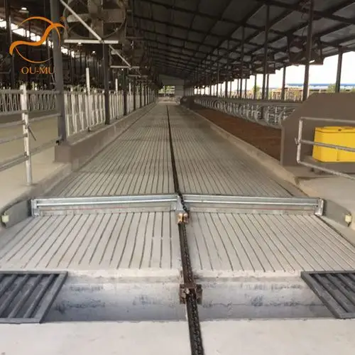 全自动智能控制刮粪板清粪机牛粪处理奶牛场智慧牧场自动清粪系统