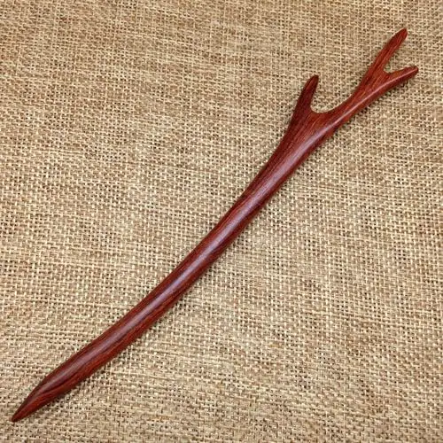 龙角新品黑檀木簪子复古木发簪发钗古风步摇发饰品批发 厂家批发