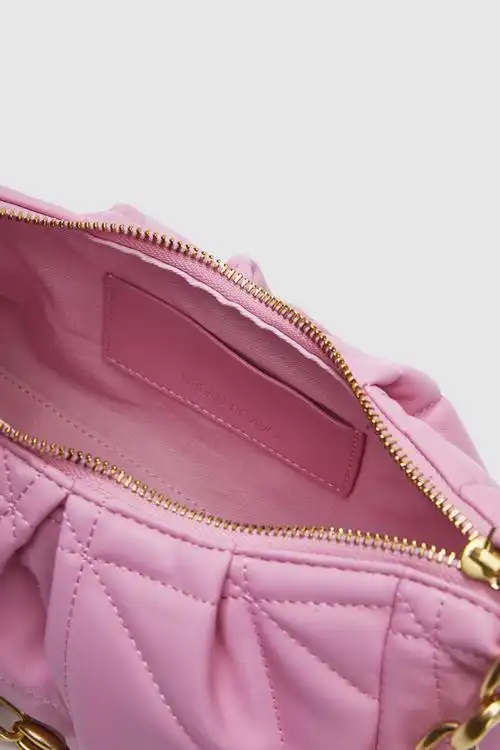 urbanrevivo2022春季新品女士配件甜美柔软饺子包aw12bb2n2009冷粉色