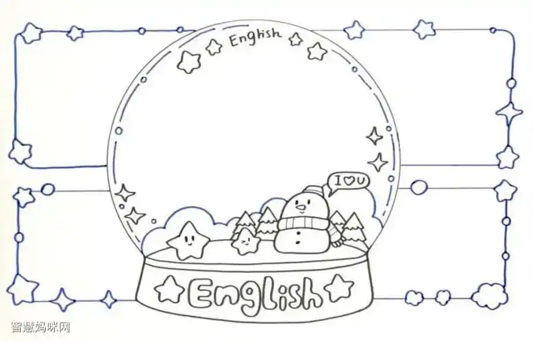 漂亮的英语学科手抄报