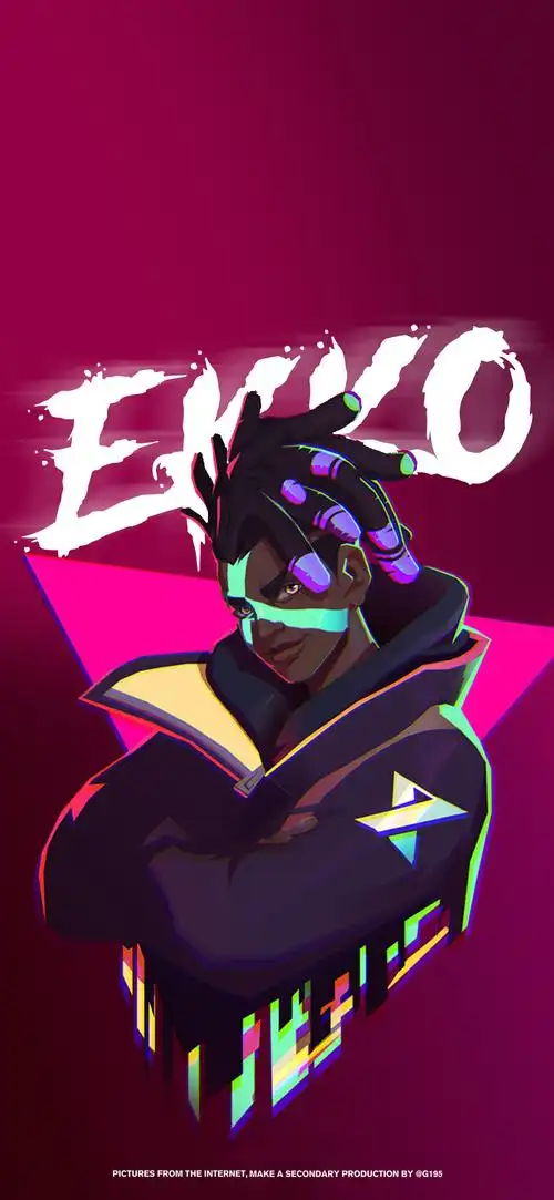 双城之战艾克赛博朋克风手机壁纸