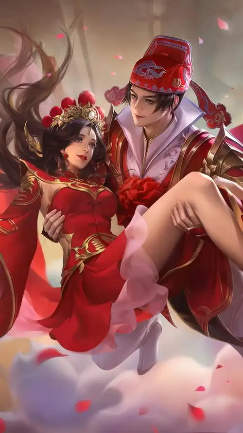 露娜 孙悟空-大圣娶亲 王者荣耀全屏手机壁纸