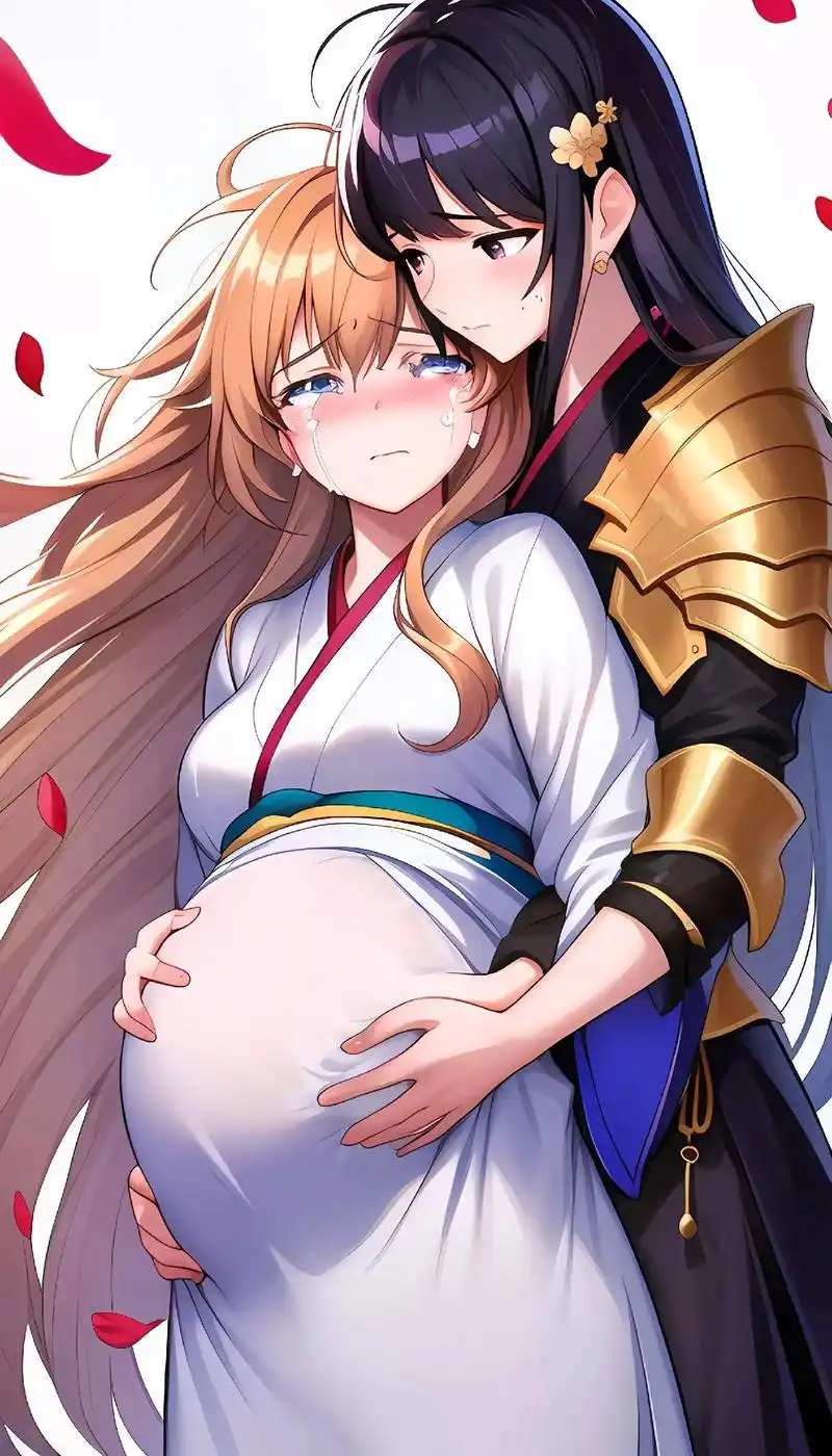 怀着孕的伤心的女人