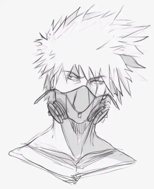 火影忍者#暗部卡卡西 手绘