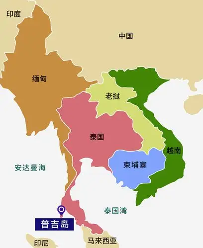 :普吉岛位置图.