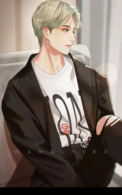 漫画版王一博帅气写真