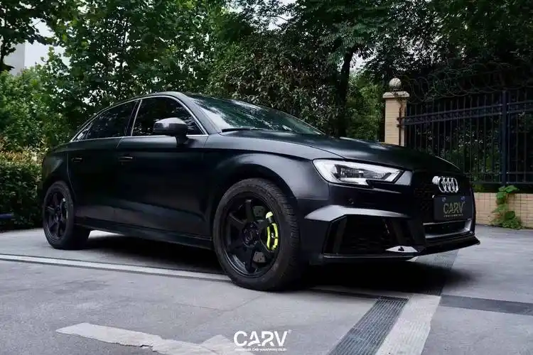 奥迪a3卡孚改色膜电光金属黑,硬汉风格吹爆荷尔蒙_搜狐汽车_搜狐网