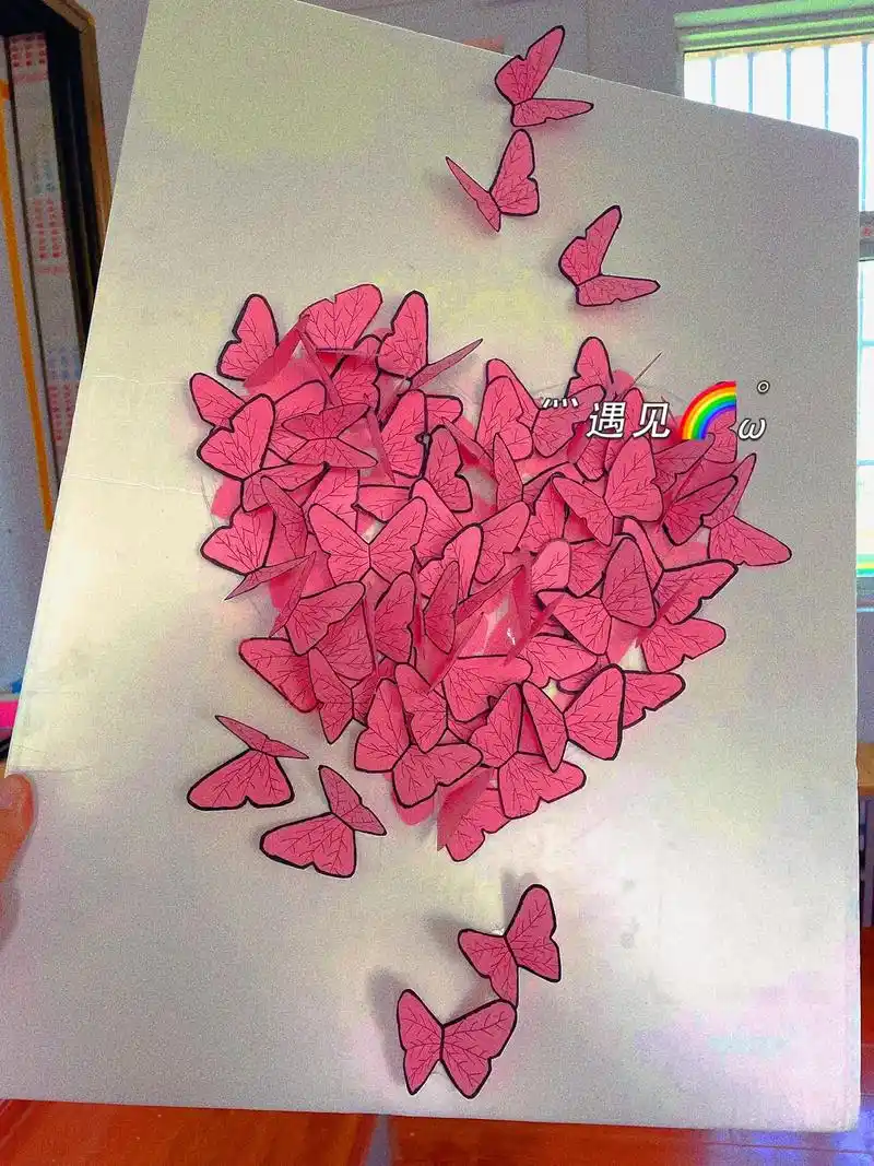 一款特别简单易学的立体蝴蝶剪纸,使剪纸由平面感 - 抖音