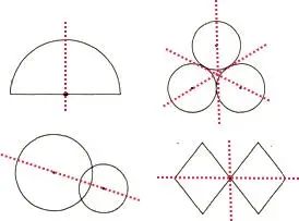 画出下列图形的所有对称轴