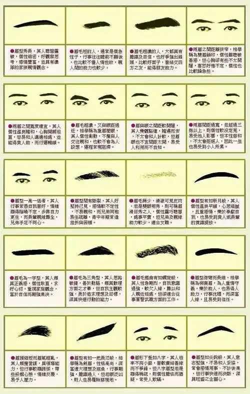 面相女性眉毛如何看