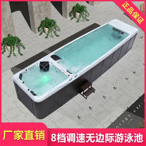 蒙娜丽莎9米调速超长大型家用户外冲浪无边际别墅花园恒温游泳池
