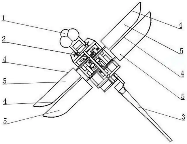 一种微型仿蜻蜓双扑翼飞行器