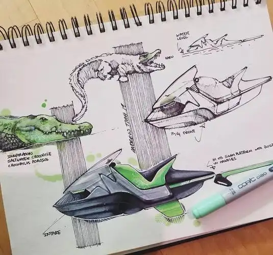 远川绘手绘素材第261天造型特征的提取与运用仿生设计素材