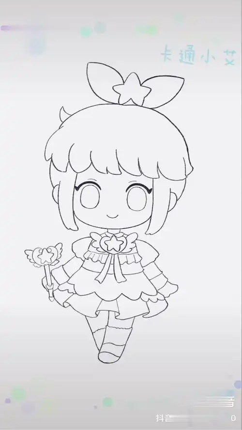 巴啦啦小魔仙 凌美琪 手绘卡通画 可爱手绘画 画凌美琪 迷你世界简笔