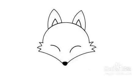 卡通狐狸简笔画画法步骤