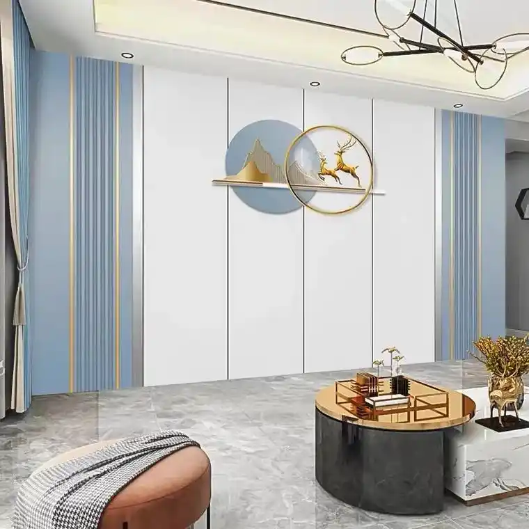 简约大气电视背景墙 - 抖音