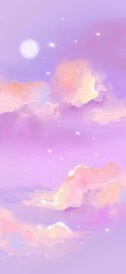 梦幻天空油画壁纸插画师:谷雨芽郁