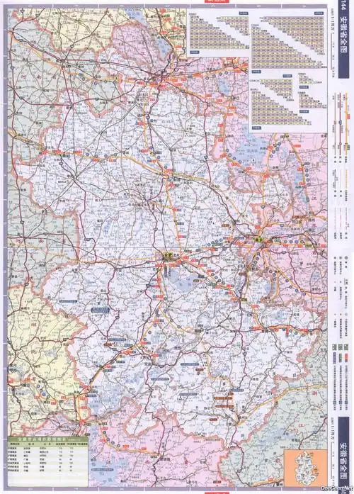 安徽省交通地图全图