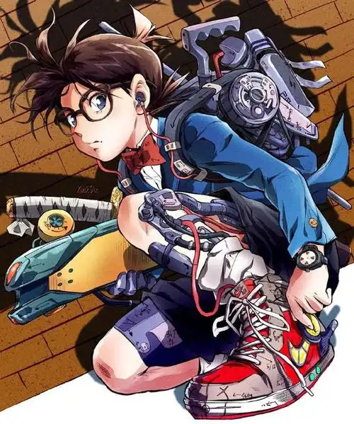 动漫角色机械化插画合集!火影,柯南和美少女战士你喜欢哪个