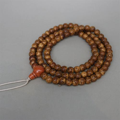 3mm老星月菩提包浆油润满开片手串藏式文玩男女首饰