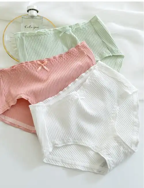 女生内裤中学生少女初高中大学生纯棉三角裤头可爱日系女士底裤棉裆中