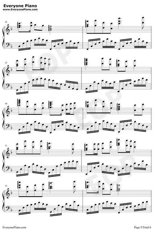 一条大河钢琴谱刘炽完美独奏版我的祖国上甘岭插曲