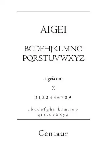 centaur字体下载