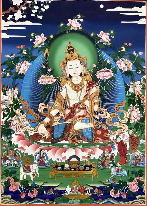 唐卡艺术文殊菩萨