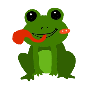 卡通水下动物青蛙插画