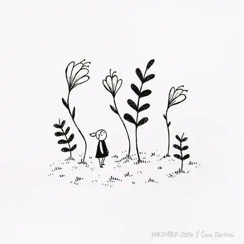 很好-花瓣网|陪你做生活的设计师 | 简单手绘黑白插画