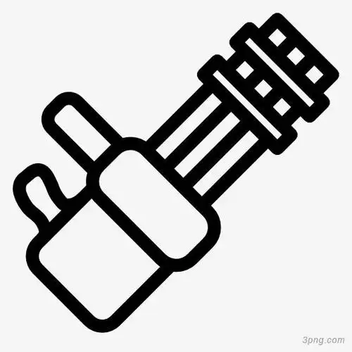 加特林机关枪超大黑色线条画风格7集图标超大黑色线条画风格7集5