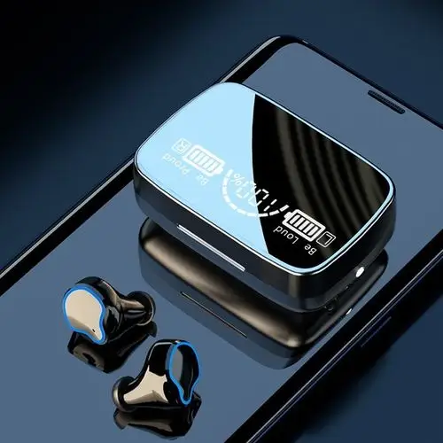 amoi夏新入耳式真无线降噪蓝牙耳机镀金黑