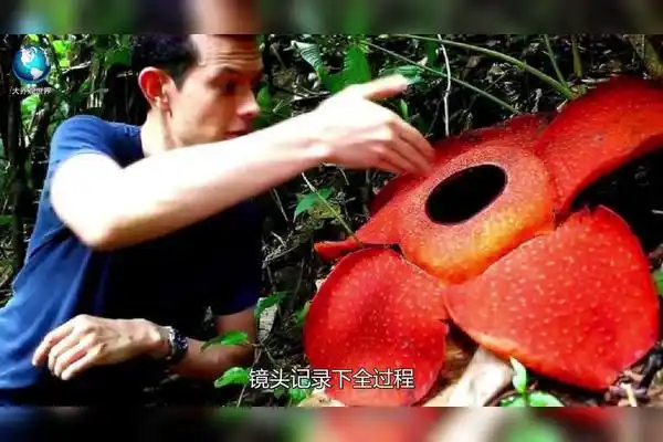 食人花真会吃人老外作死把手伸进去镜头记录下全过程