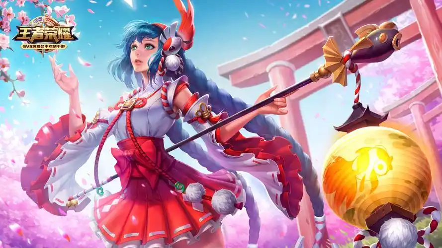 王者荣耀大乔伊势巫女桌面壁纸壁纸封面图王者荣耀大乔伊势巫女桌面