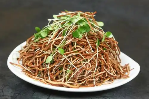 香椿苗拌黑豆腐丝 凉菜