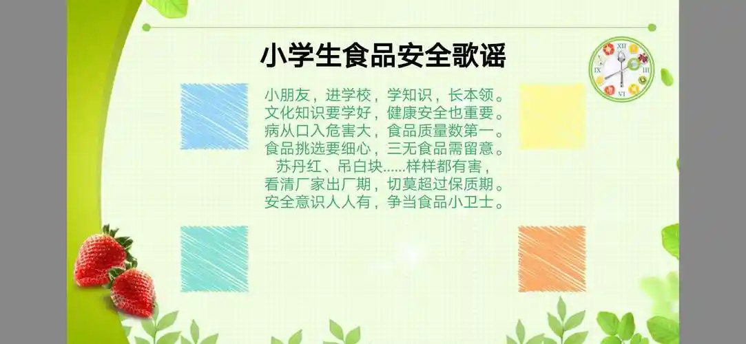上饶市第十一小学二(五)中队主题队会说了这么多的食品安全知识,相信