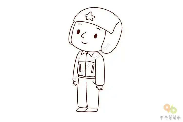 幼儿空军简笔画立体