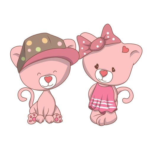 小猫咪手绘图片大全_小猫咪手绘图片素材【png免费下载】-90设计网