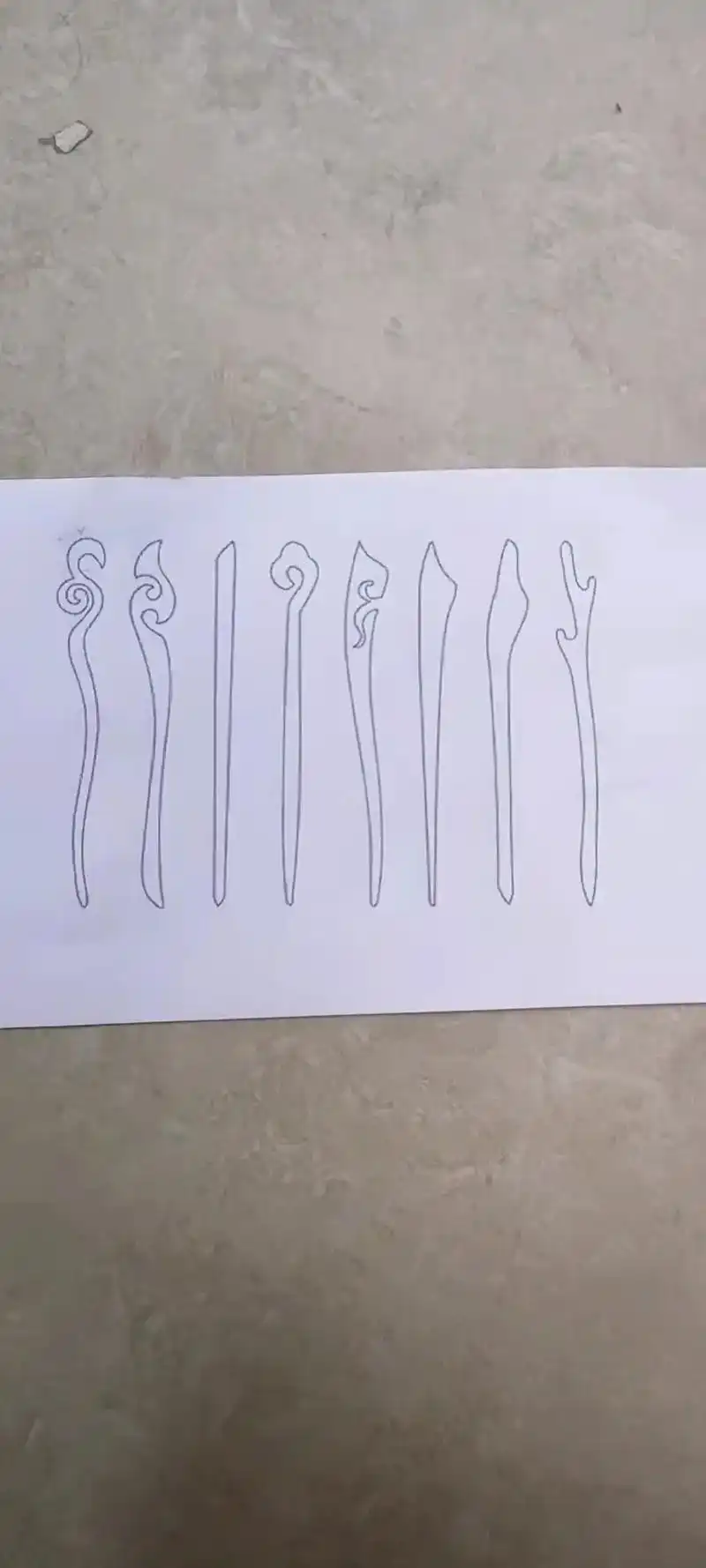 木簪设计图 #木簪#桃木发簪制作 #手工桃木簪子制作 #发 - 抖音