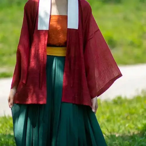 裳宫语蒲桃醉明制汉服女正品原创天丝直领对襟衫中国风夏季薄款女