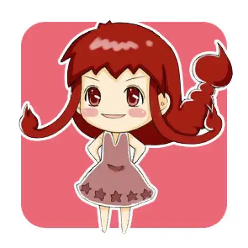 头像,星座,插画,手绘,萌天蝎座