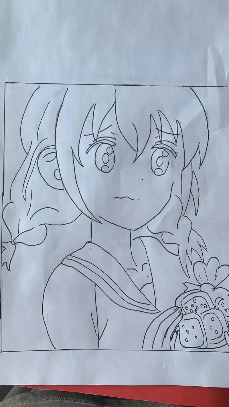 绘画过程#二次元 #绘画 #动漫人物绘画 #抖音小助手  - 抖音