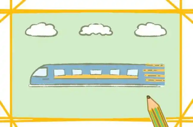 铁路简笔画 铁路简笔画带颜色