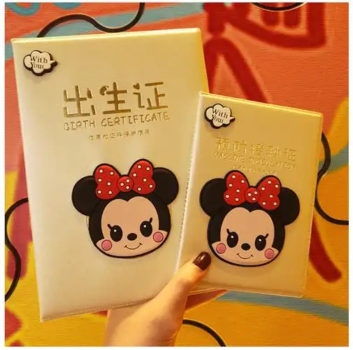 通用2020新款可爱卡通婴儿证套件新生儿全国通用 kt猫/出生 接种套餐