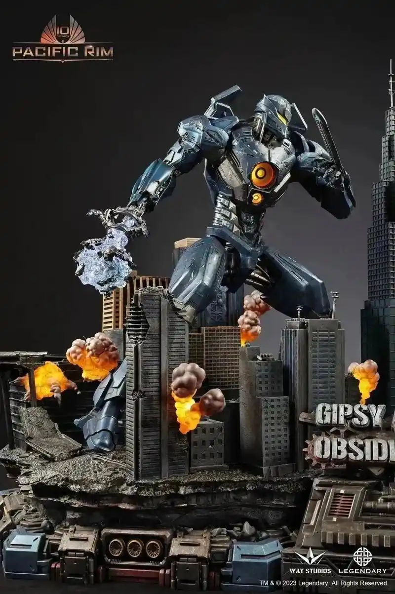 模型欣赏:way studios《环太平洋2》复仇流浪者vs狂怒黑曜石雕像