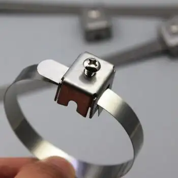 304不锈钢接地卡箍扎带卡箍电接地t2t3型接地电缆钢管接地卡箍t26平方